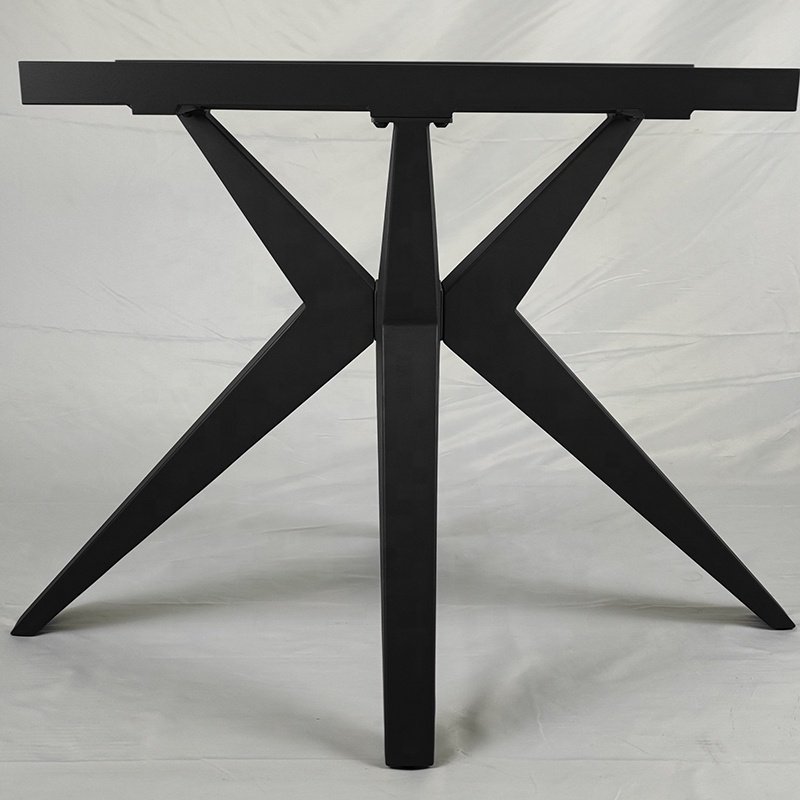 Dining Set Dining Chair High Quality Tempered Glass Restaurant Glass Dining Table and Metal Nordic Modern Customized Style Time
