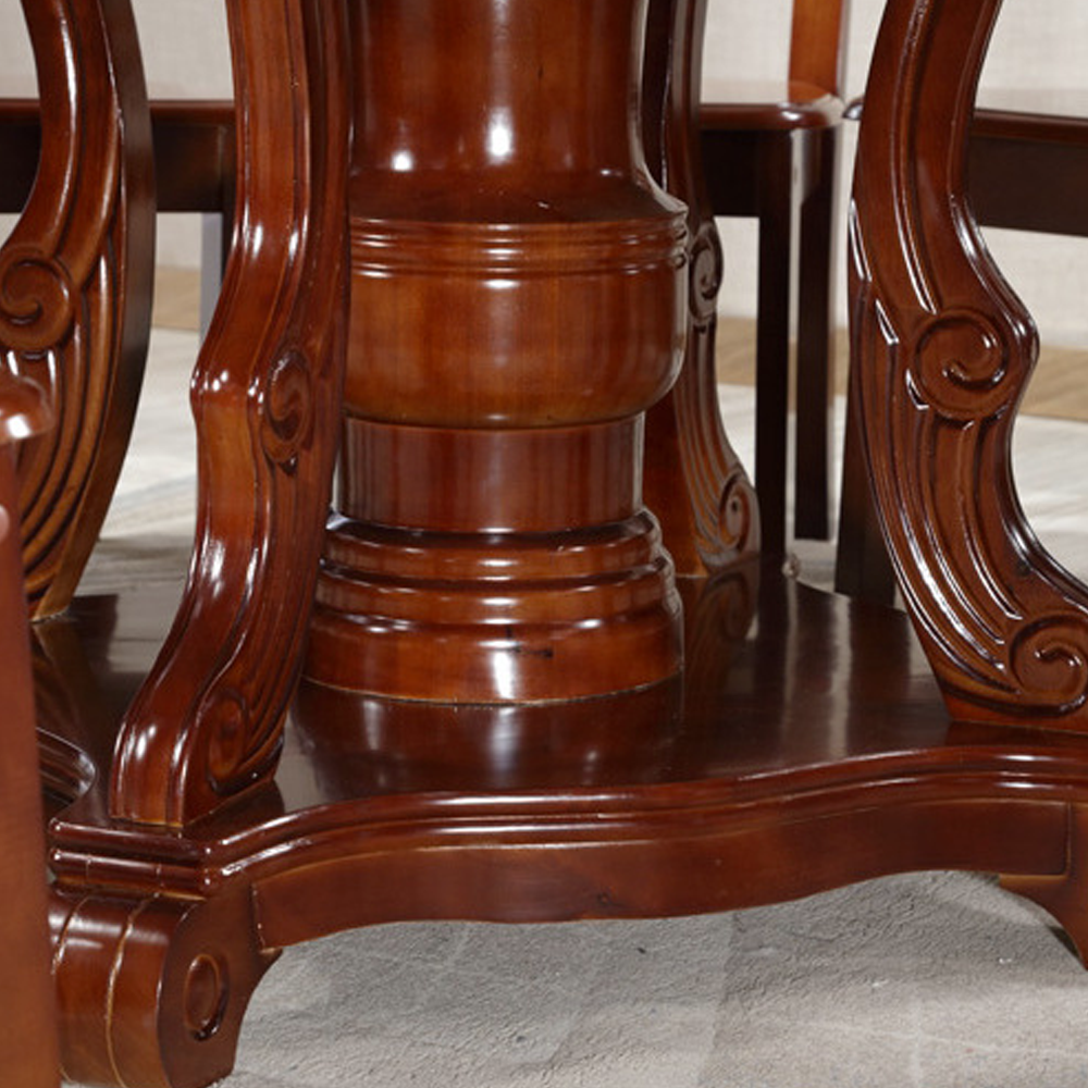Modern Round Household Solid Wood Dining Tables And Chairs bjflamingo round table with turntable