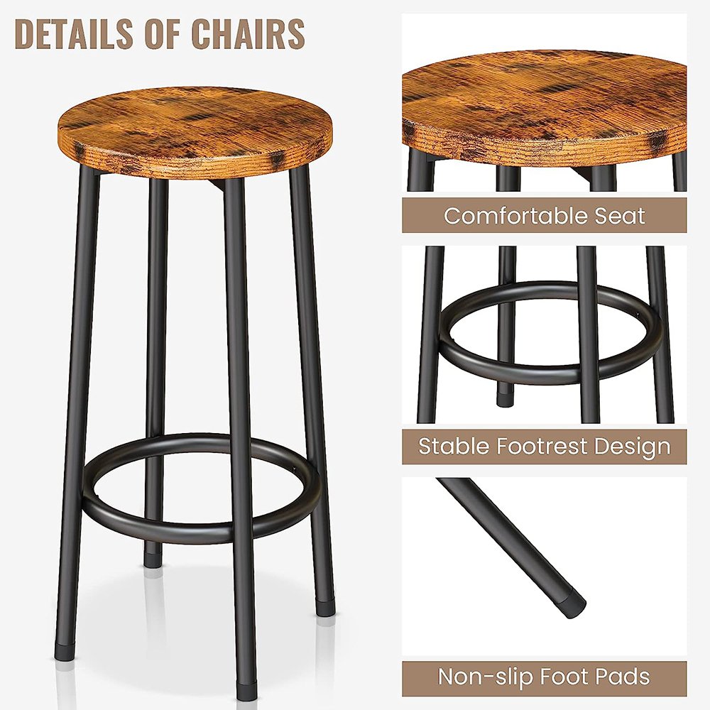 Wooden Counter Height Dinner Table with Storage Kitchen Furniture Dining Table Set Kitchen Island with Seating