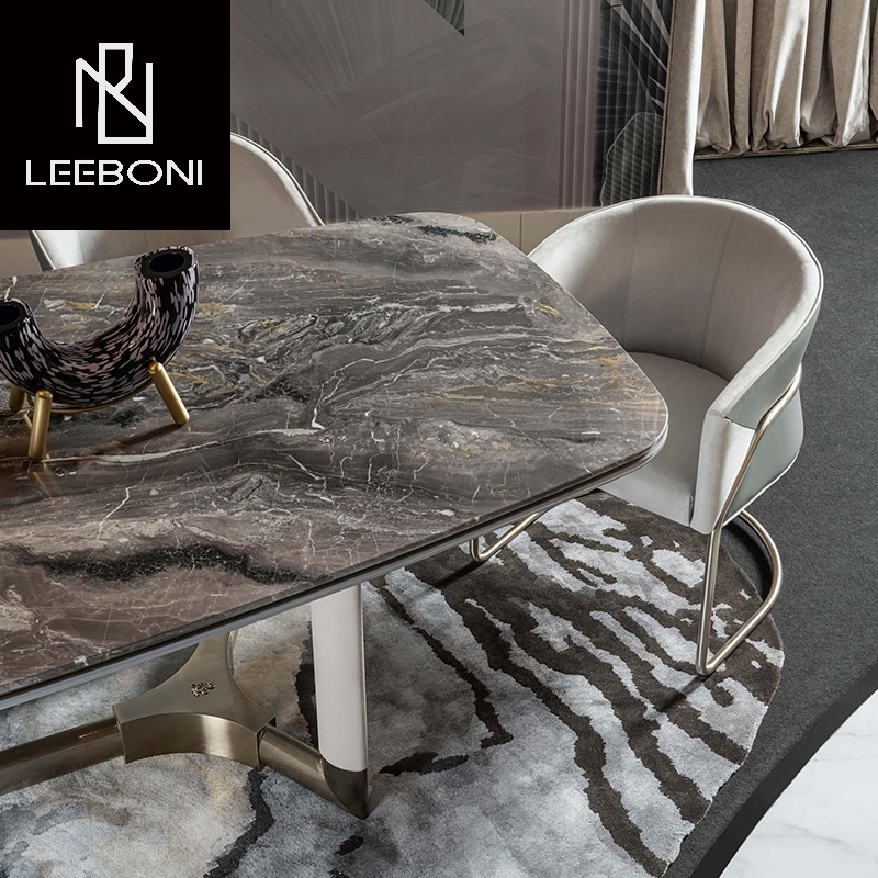 Manufacturer Custom Made Italian High End Dining Room Furniture Modern Luxury Dining Table