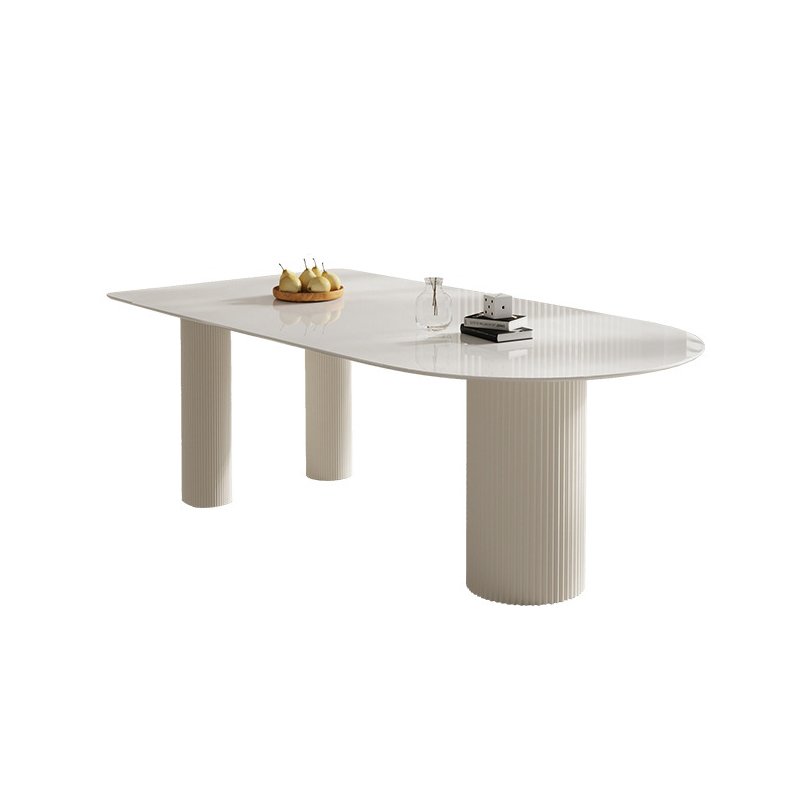 Factory Italian Rectangular Dining Table Luxury Marble Dining Table Solid Wood Base Dining Table Set Foshan Home Furniture