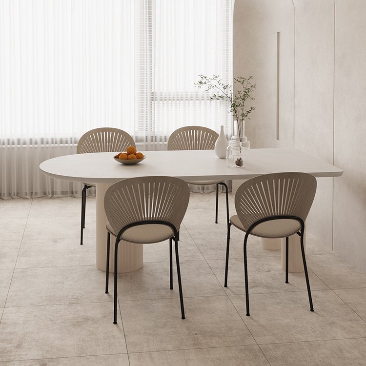 Factory Italian Rectangular Dining Table Luxury Marble Dining Table Solid Wood Base Dining Table Set Foshan Home Furniture
