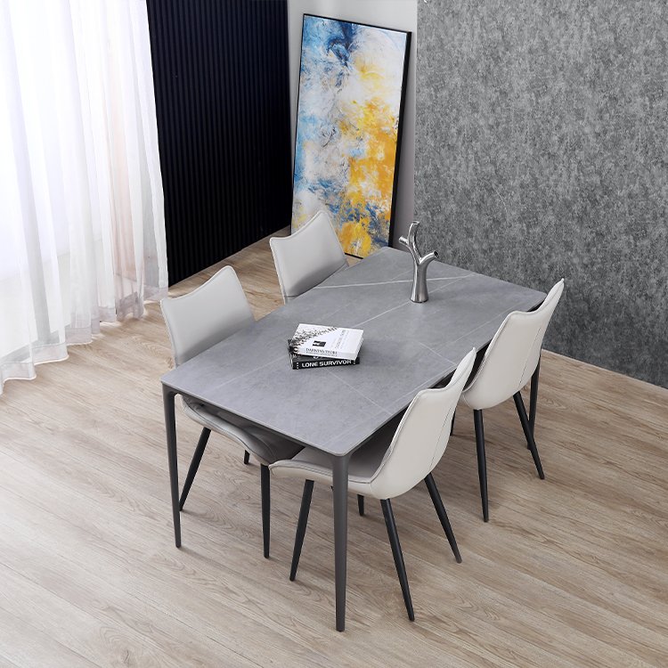 cheap modern luxury restaurant furniture dinning room tables and 4 chairs sets stone kitchen dining table set for 6 seater