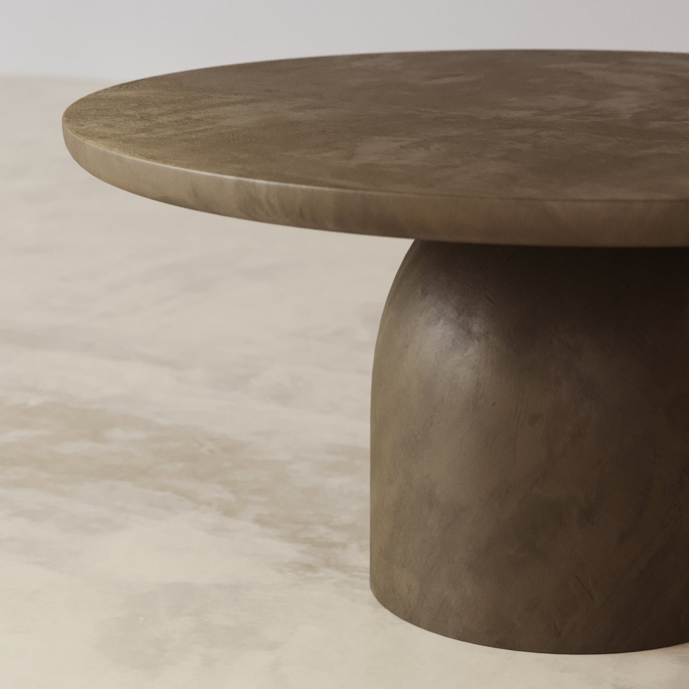 Old Retro Style Dark Patterned Solid Stone Table With New Design Minimalist High-Quality Living Room Dining Table