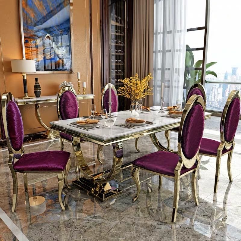 2024 dining table set marble dinning tables dinning set table stone