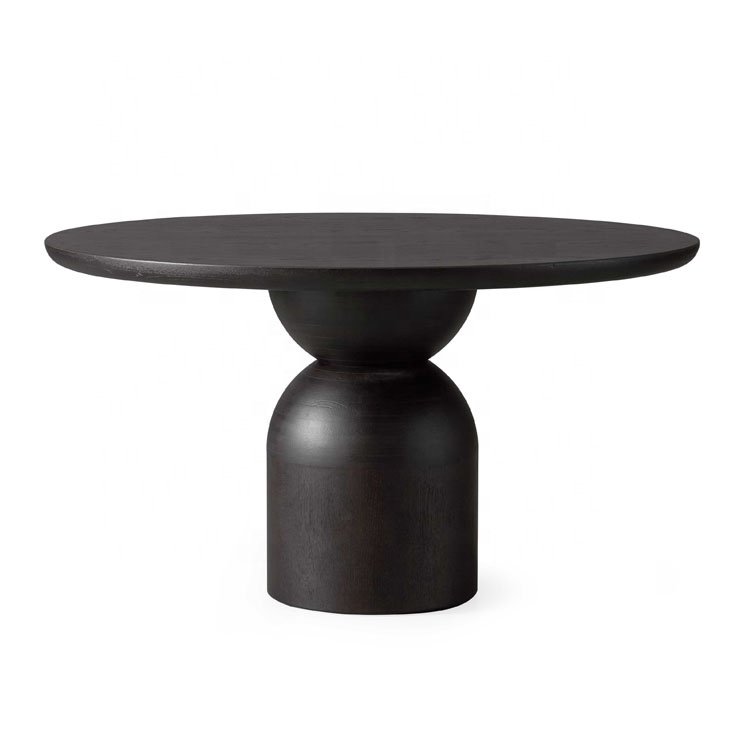 New Arrival Luxury Furniture Dining Tables Rectangular Wood Ash Solid Wood Round Dining Table