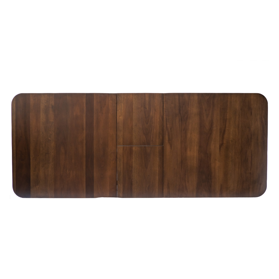 Dorcas Butterfly Extendable Dining Table for Kitchen & Living Room MDF Top Wooden Veneer & Metal Rail Home Furniture