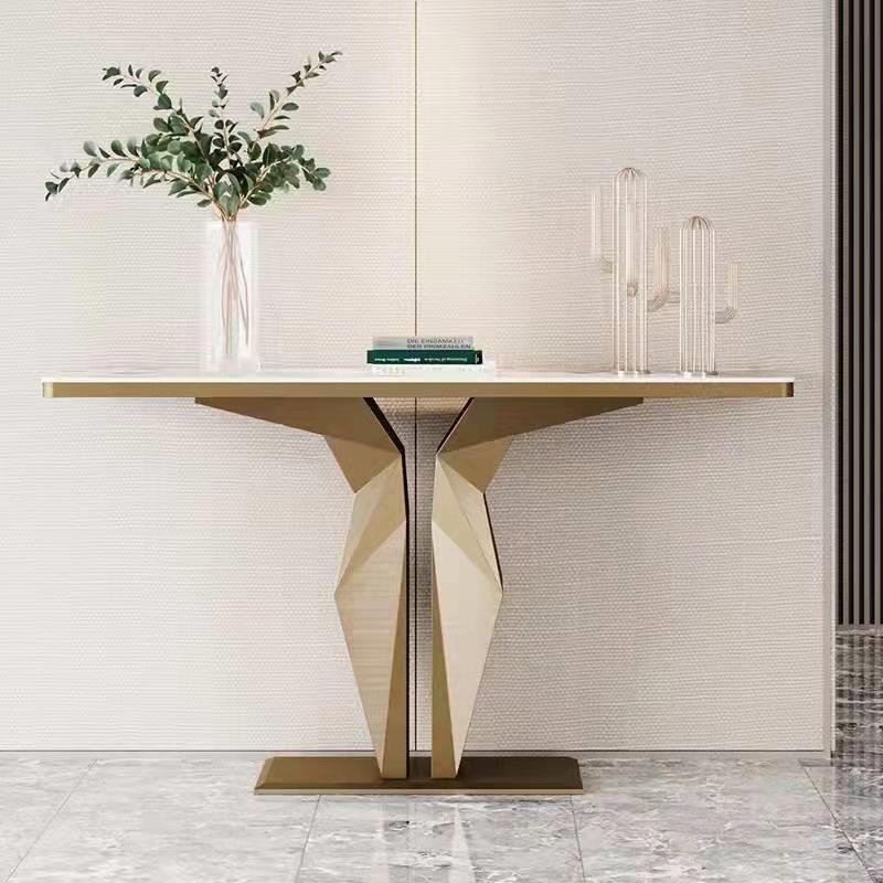 New design luxury modern home white and gold entry table console table legs
