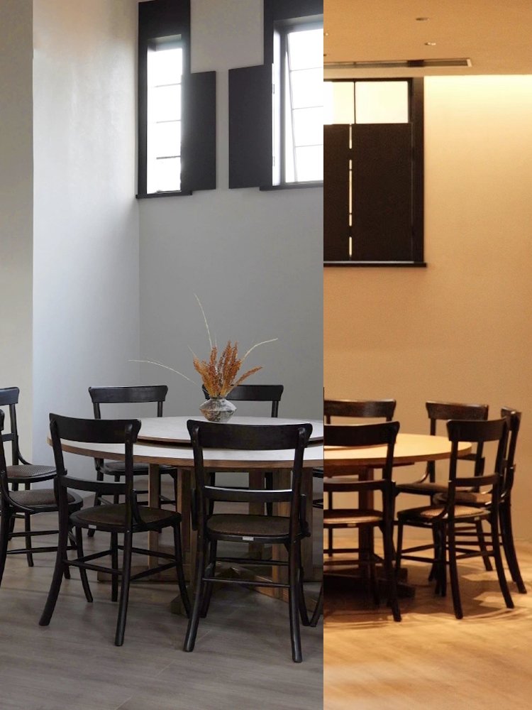Factory New Design Restaurant Furniture Set Coffee Cake Shop Customize Wood Frame Classical Design Dining Table and Chair