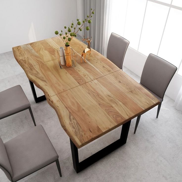 Wholesale price Simplicity Solid wood Home Furniture Dinner Indoor Restaurant square Wooden Kitchen Dining Tables