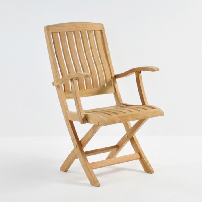 Teak Dining Set Double Extention Dining Table Set 12 Folding Chair -YZ