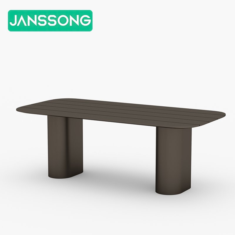 Outdoor Dining Set Aluminum Table and Chairs Patio Furniture Hotel Outdoor Dining Table Set Garden Furniture Poolside Furniture