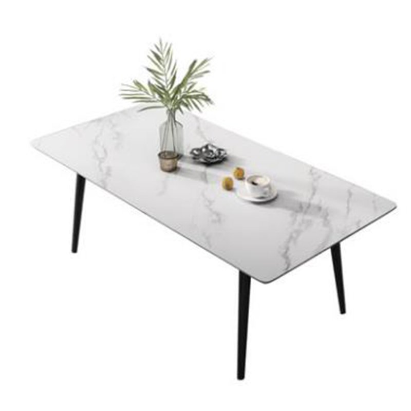 New modern simple rock stone top dining table set dinning room set
