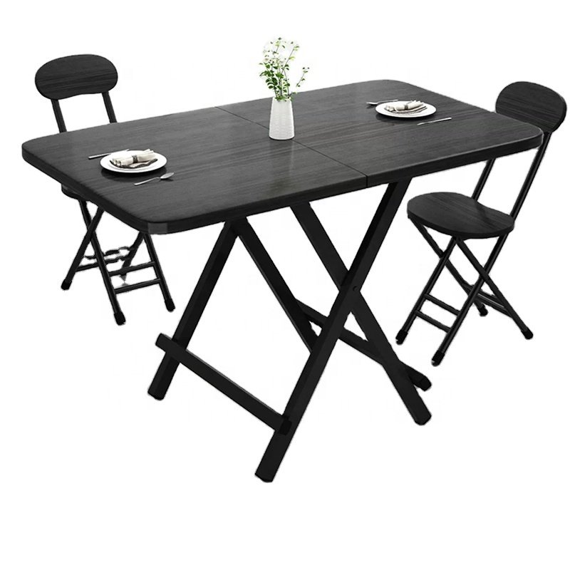 Folding Solid Wood Rustic Kitchen Dining Table Rectangle Modern Drop Leaf Dining Table Comedor in Dining Room