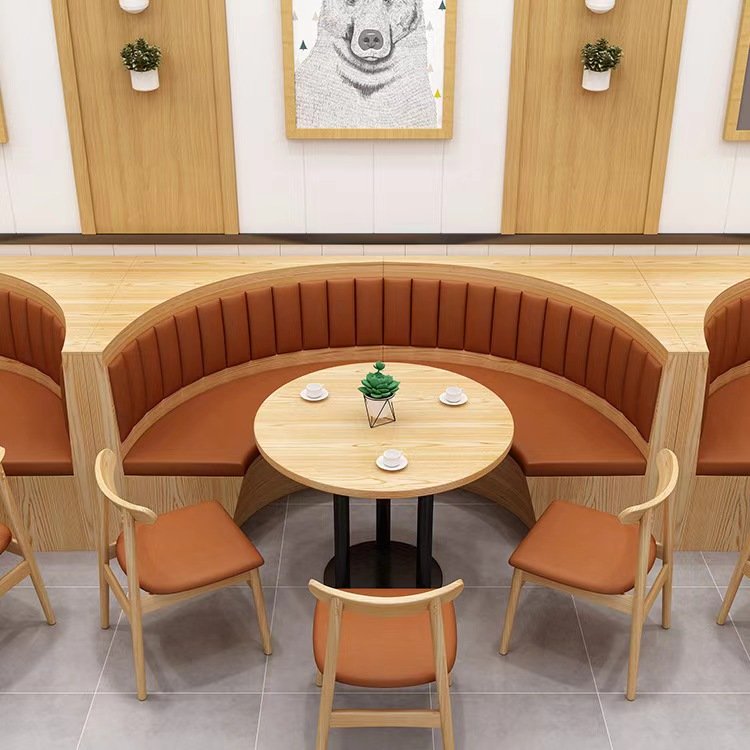 Restaurant Sets Furniture Dining Table With Chairs Seat Dining Sets With Restaurant Sofa Booth
