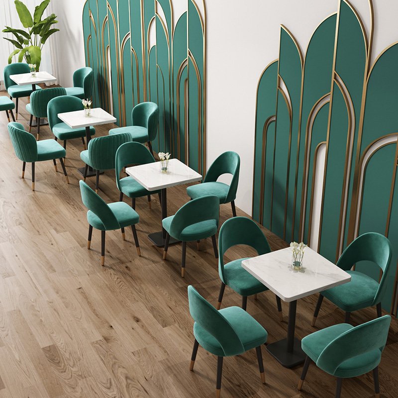 Customize wooden restaurant booth seating sofa bench with table sets