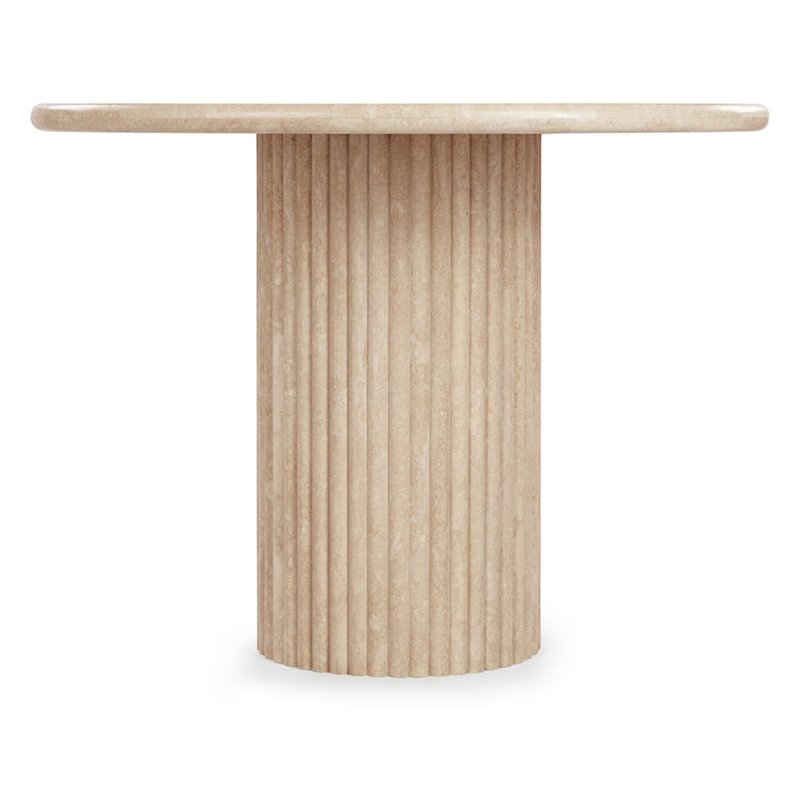 Restaurant 6-Seater Natural Stone Dining Table Living Room Furniture Solid Stone Beige Oval Coffee Table
