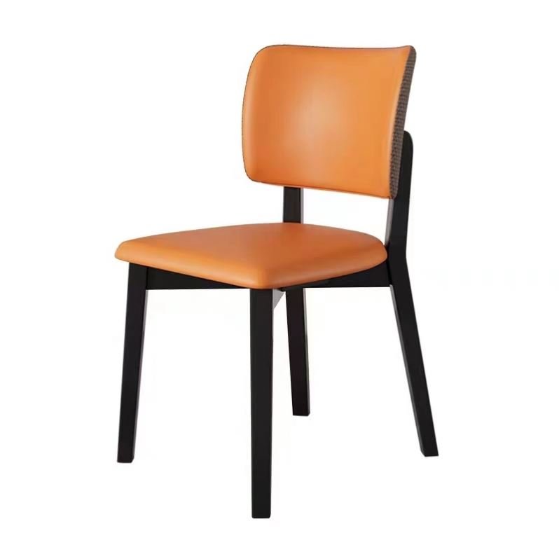Dining chair Simple modern dining table chair light luxury high sense hotel restaurant dining chair soft bag backrest stool