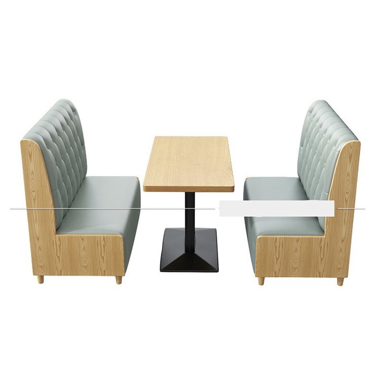 Hot Sale Industrial Style Restaurant Furniture MDF Metal Dining Table for Coffee Shop DT108