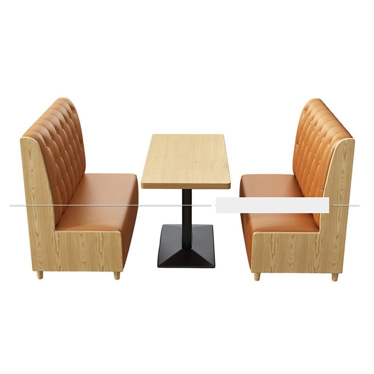 Hot Sale Industrial Style Restaurant Furniture MDF Metal Dining Table for Coffee Shop DT108