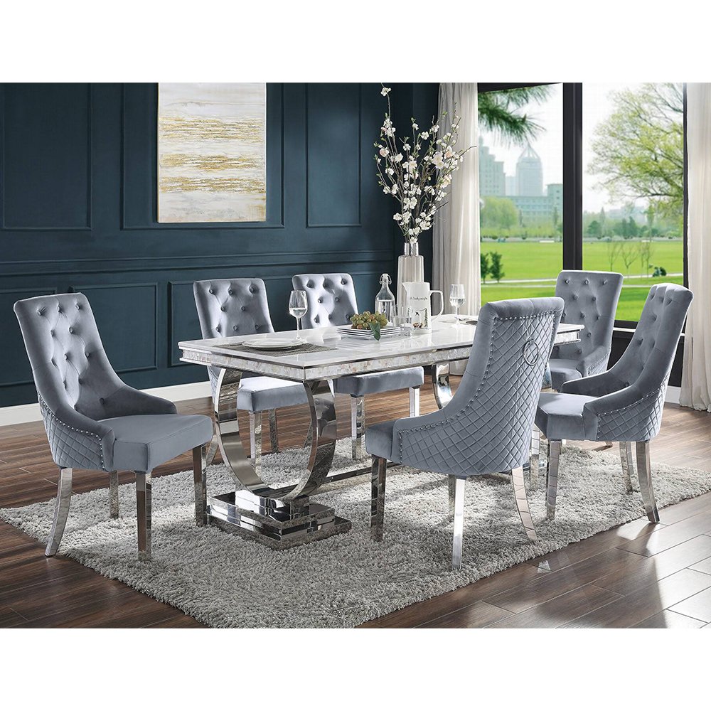 Luxury Dining Room Furniture Table Set 8 Chairs Dining Room Table Mesas De Comedor Maeble Dining Tables