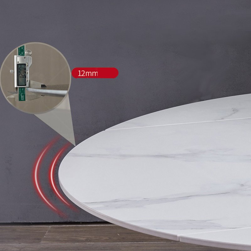 Modern room table furniture round marble dining table extendable dining table & 4 chairs for sale