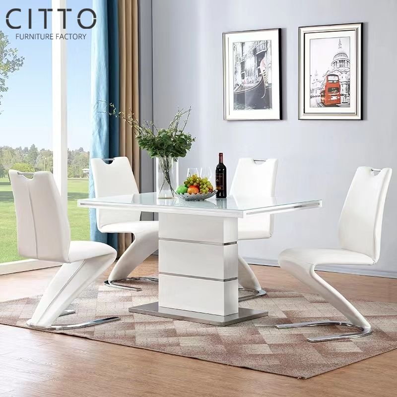 Dining Room Furniture Top Dining Table Sets Gold Stainless Steel Seat Marble Hot Sale Modern Rectangle Luxury Dining Table