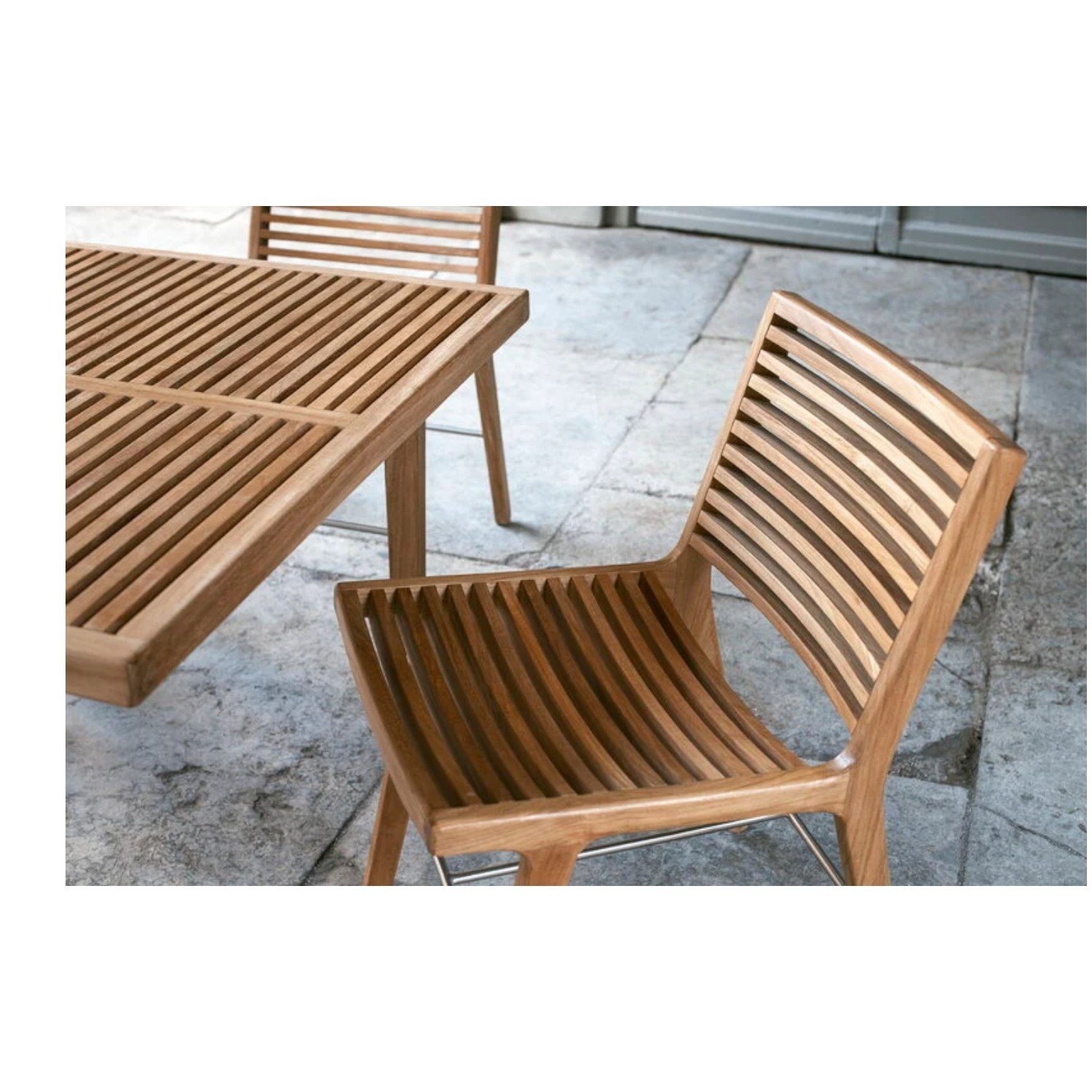 Quality Wooden Square Dining Table and Chairs Set made Smooth Sanding Core Teak A For Luxury Restaurant Cafe Dining Room Set