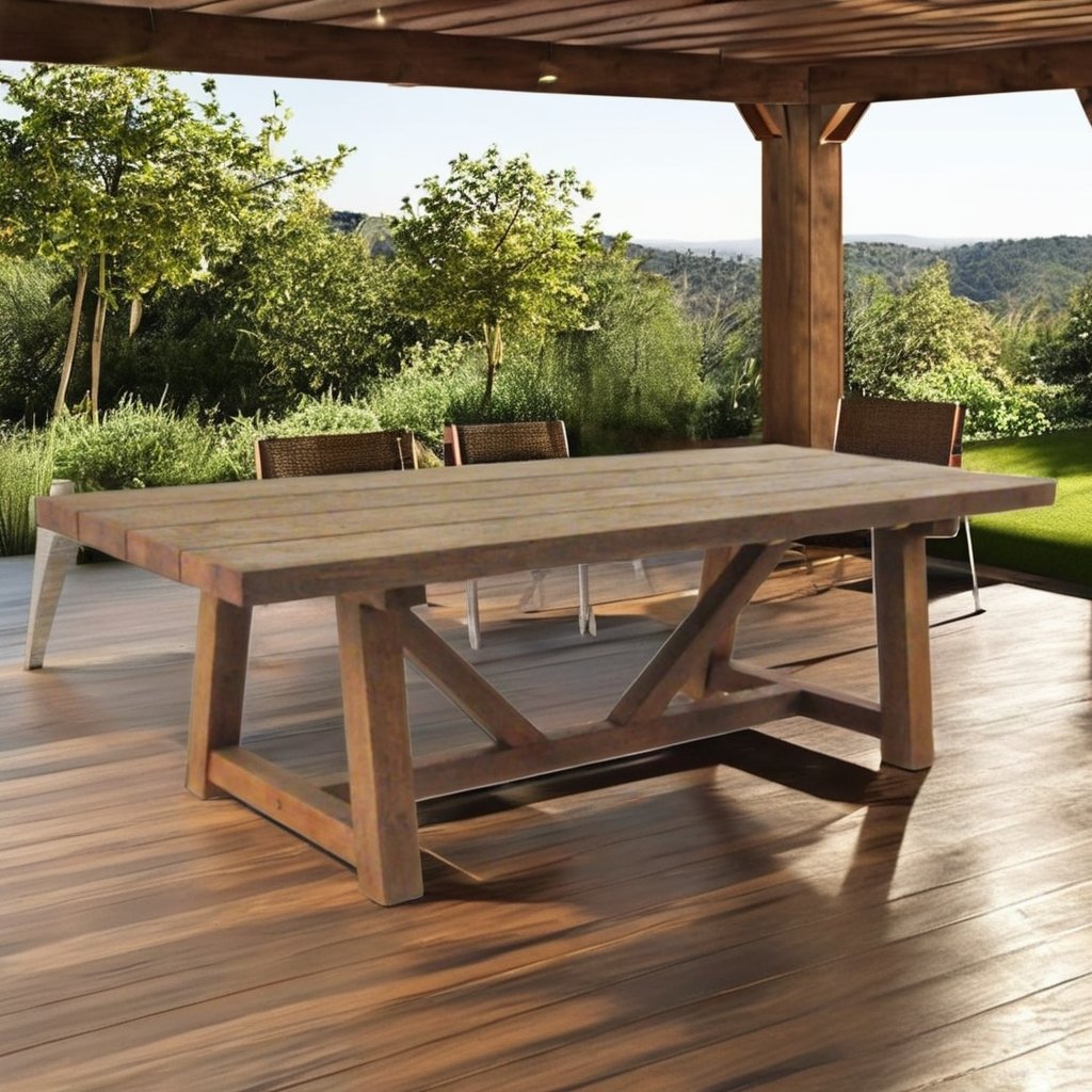 Best Choice for Outdoor Office or Bar Vintage Classic Indonesian Home Furniture Halimun Recycled Teak Wood Dining Table