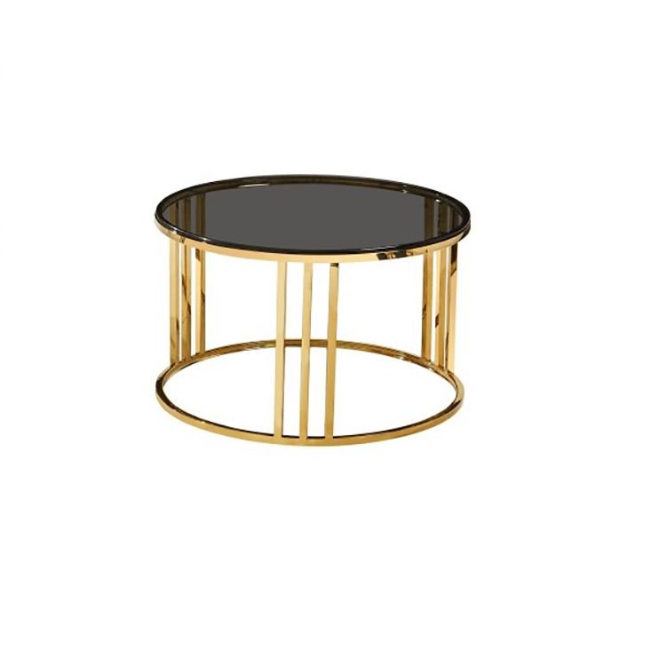 Industrial steel space saving mdf rustic gold extendable glass round dining table and chair legs mat round