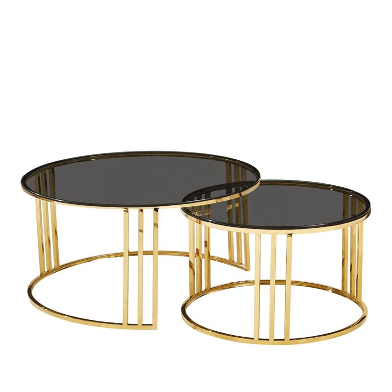 Industrial steel space saving mdf rustic gold extendable glass round dining table and chair legs mat round