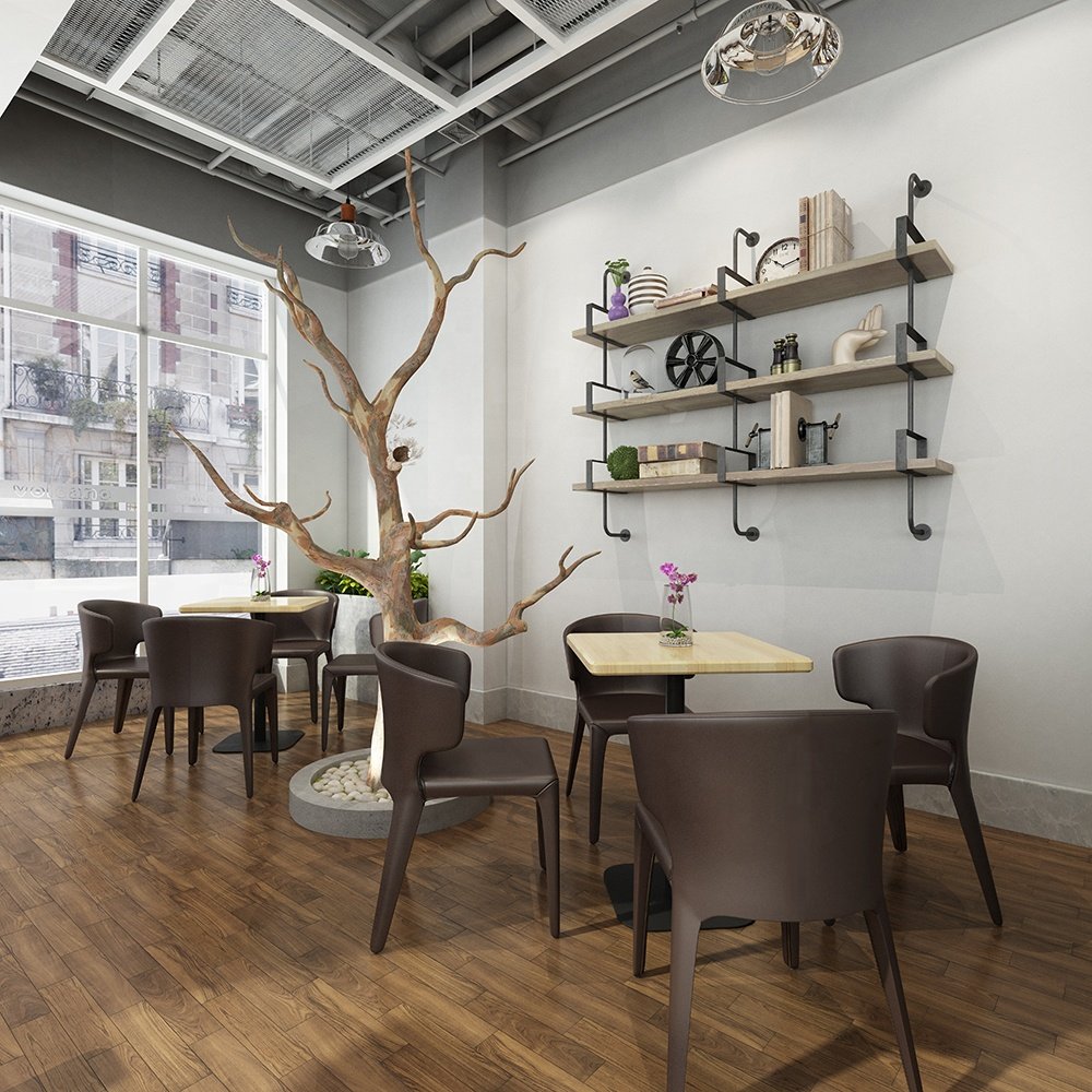 Commercial high quality dining set solid wood table dining furniture restaurant chairs and tables