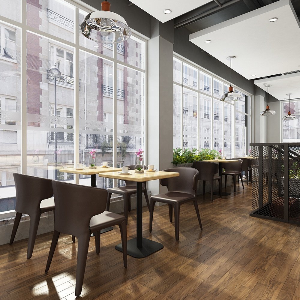 Commercial high quality dining set solid wood table dining furniture restaurant chairs and tables