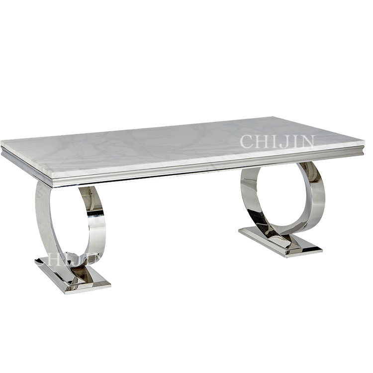 Modern 6 Person Dining Table Set Marble Glass Stainless Steel Kitchen Table and Chairs, Dining Table Sets