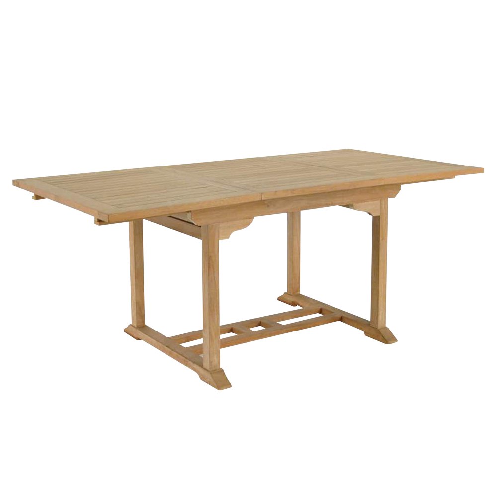 Outdoor table Rectangle extension dining table garden furniture using teak wood long large outdoor table