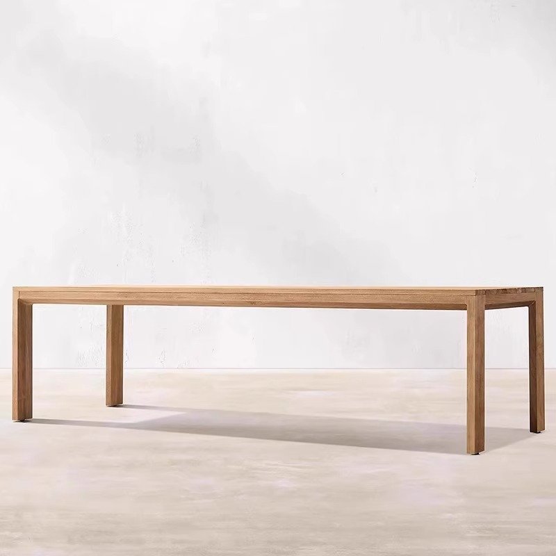 Outdoor Teak Furniture Restaurant Furniture Sets Luxury Teak Wood 6 or 8 Seater Dining Table And Chairs