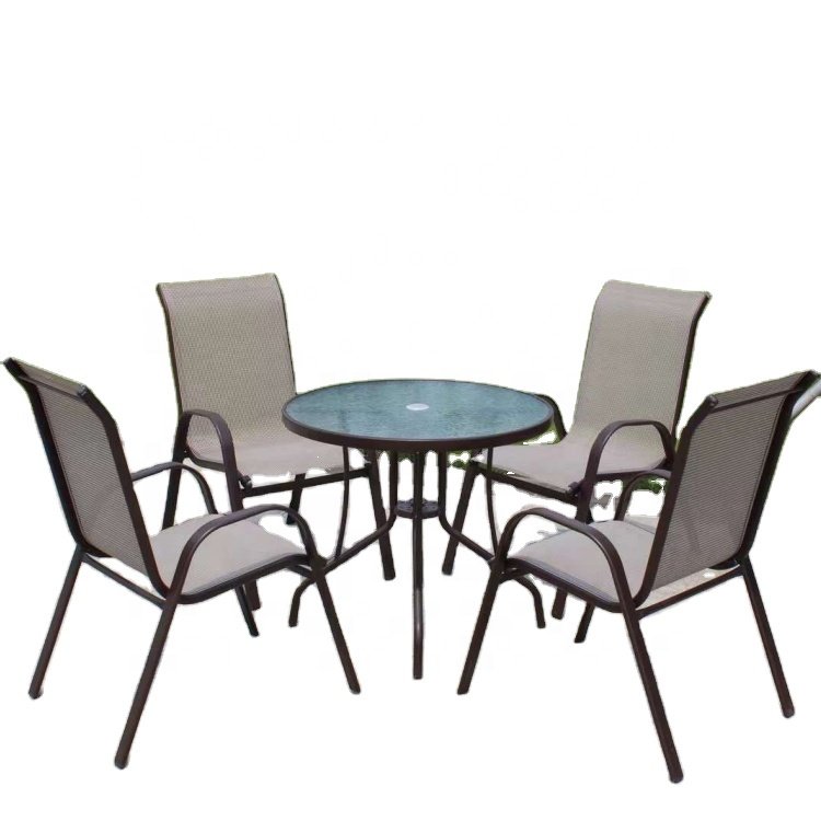 Patio dining table set garden set outdoor garden furniture stackable chairs tables and chairs set for cafes and restaurants