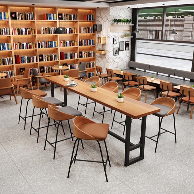Wholesale Cheap Wooden Restaurant Set Comfortable Dining Room Furniture Home Use Cafes Coffee Dessert Shops Hotels Villas