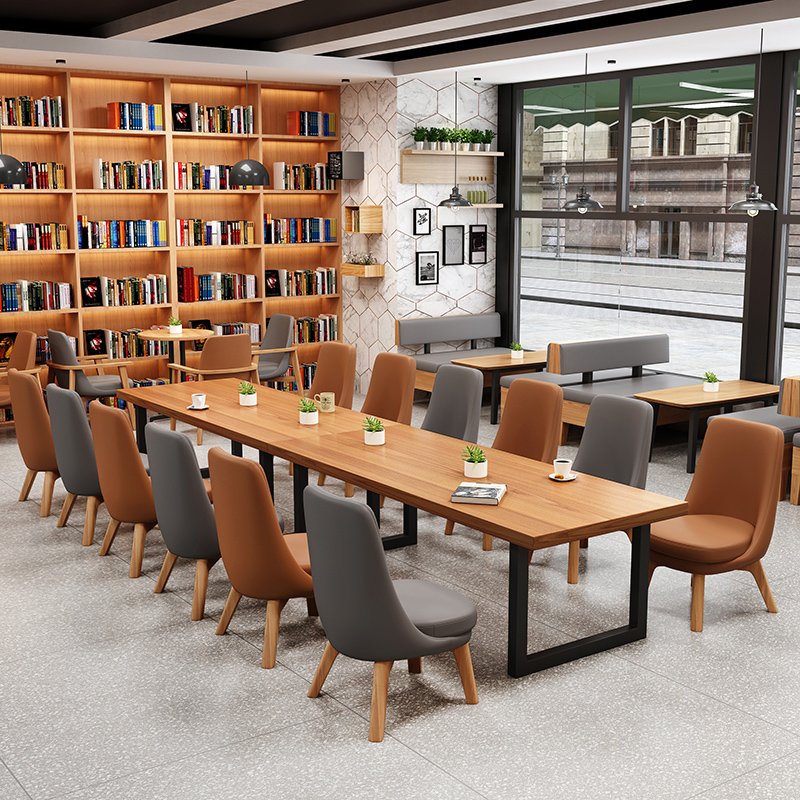 Wholesale Cheap Wooden Restaurant Set Comfortable Dining Room Furniture Home Use Cafes Coffee Dessert Shops Hotels Villas