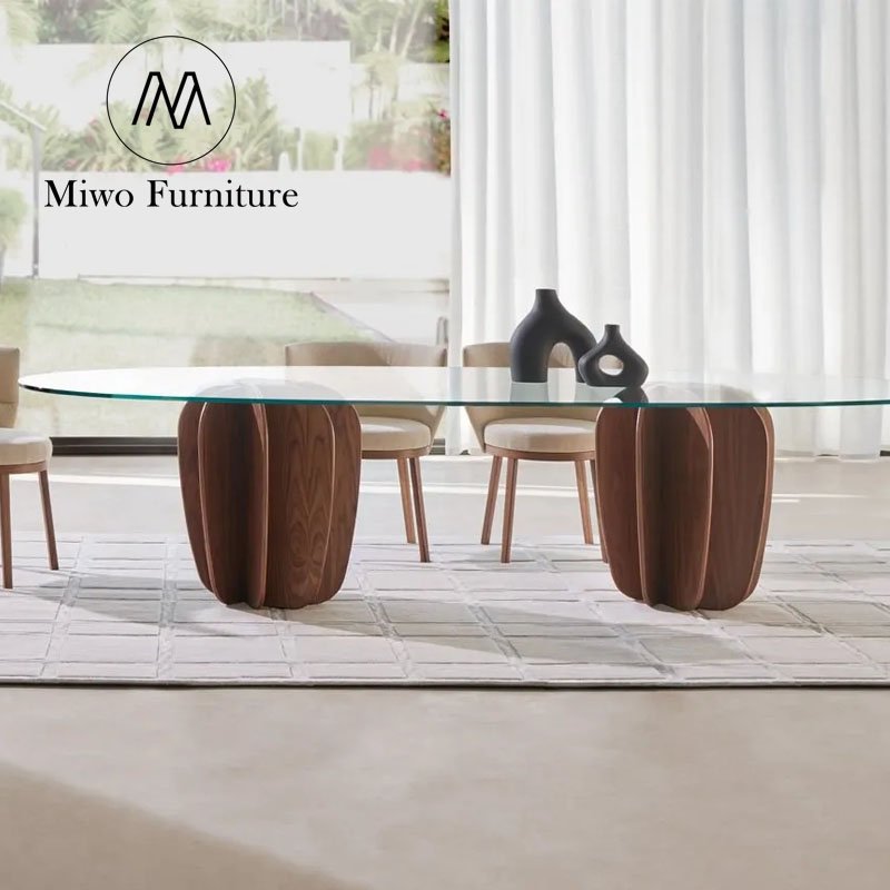 Recycled Pine Japanese Rectangle Dining Table Set Design Creativity Glass for Seater Wooden Wood Modern Top Solid 6 8 10 Solid