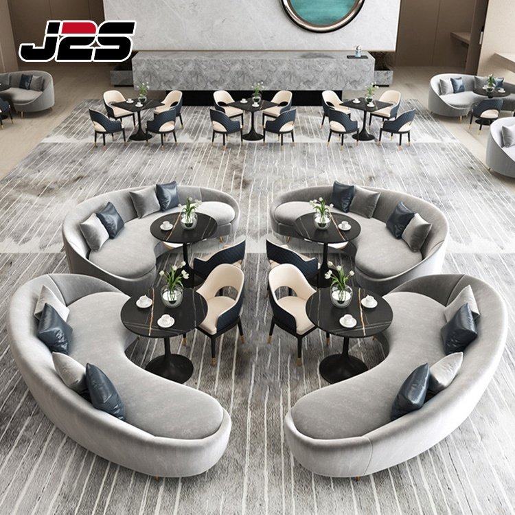 luxury modern restaurant metal leg dining table set 6 seater dining room chair set for home