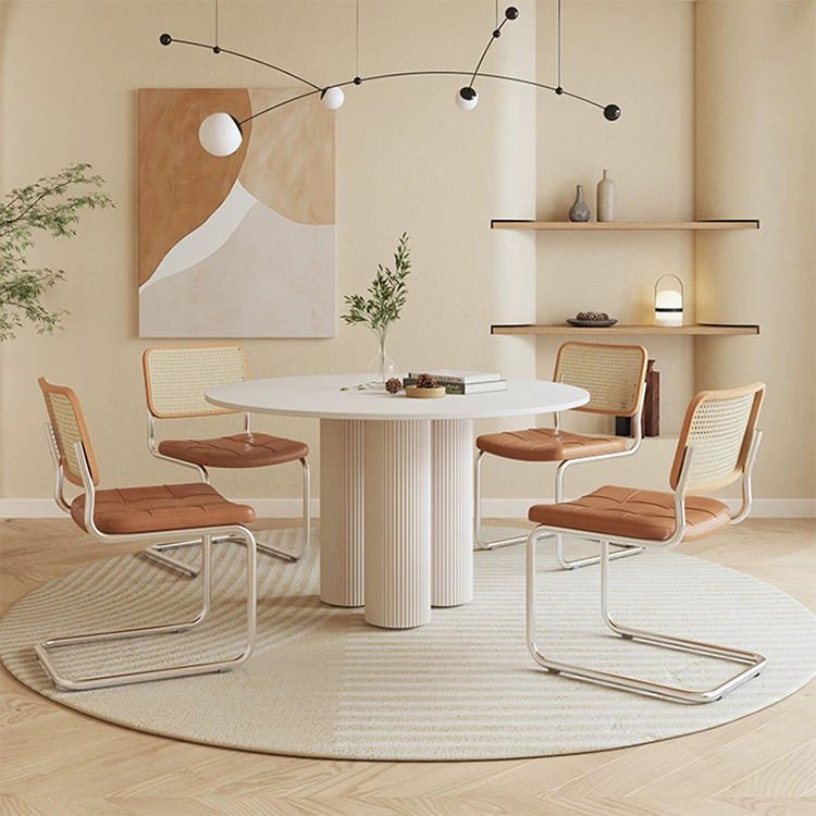 Contempo high quality modern dining room small reclaimed black solid wood round dining tables