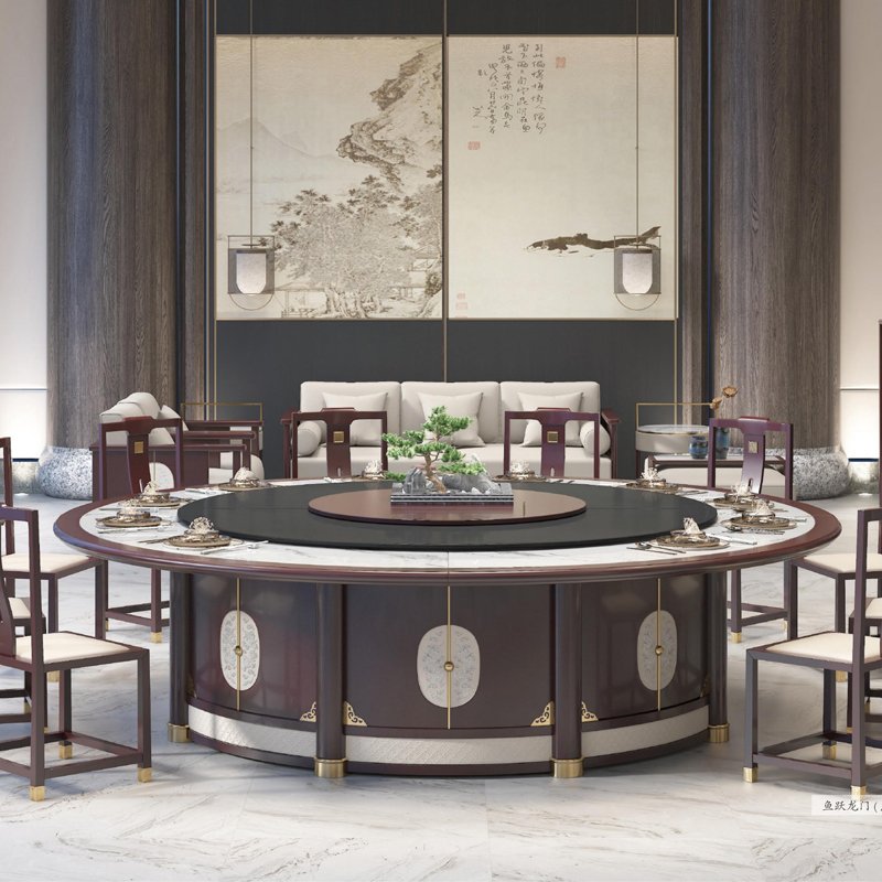 YF Wholesale Dinner Table Set Round Marble Dining Table Home Use Furniture Dining Table Set