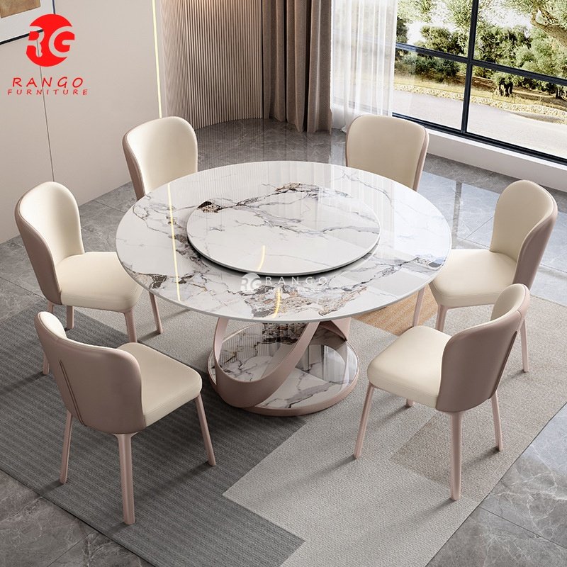 luxury marble dining table dining room sets home furniture dinning table with 6 8 10 dining chairs esstisch set