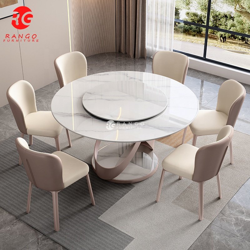 luxury marble dining table dining room sets home furniture dinning table with 6 8 10 dining chairs esstisch set