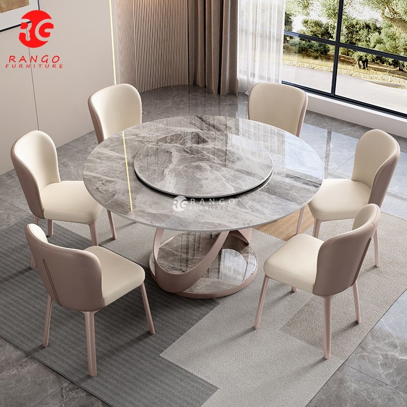 luxury marble dining table dining room sets home furniture dinning table with 6 8 10 dining chairs esstisch set