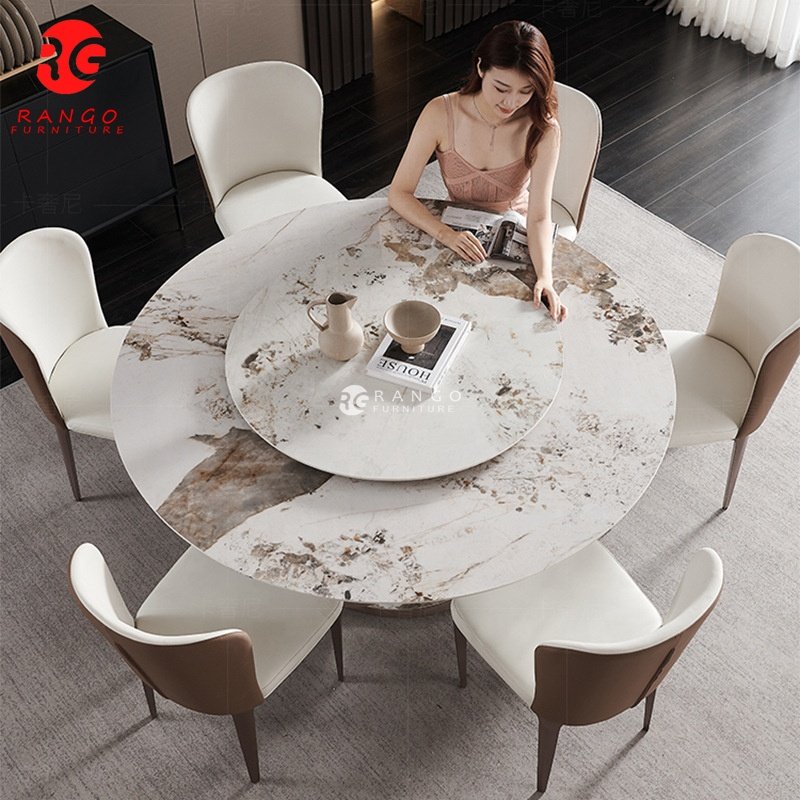 luxury marble dining table dining room sets home furniture dinning table with 6 8 10 dining chairs esstisch set