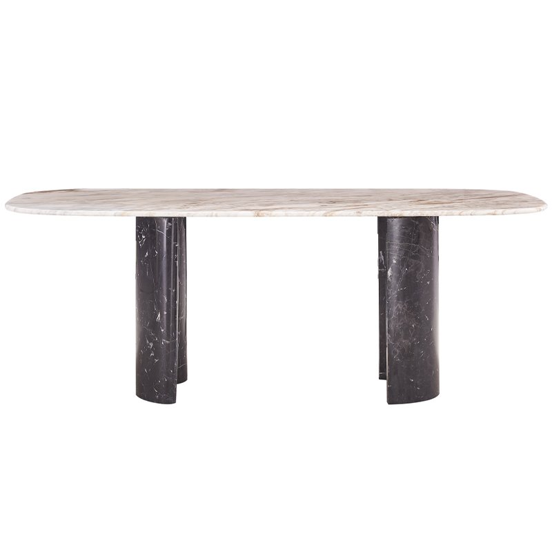 Luxury Modern Living Room Home Hotel Restaurant Furniture Set Round Square Marble Leg Stainless Dining Table