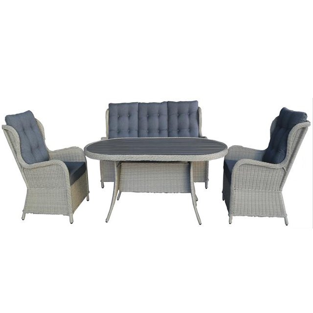 Outdoor furniture Tiptop rattan sofa set outdoor furniture, dinning table with garden chair garden outdoor furniture