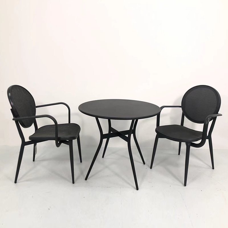 Wholesale Garden Outdoor Aluminum Alloy Waterproof Fabric Dining Table Chair Set
